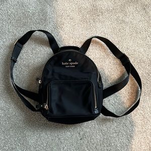 Kate Spade black small backpack